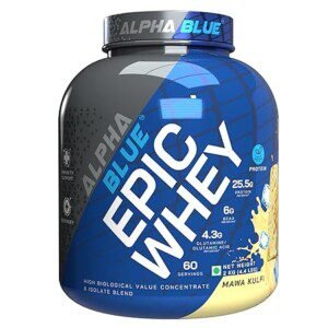 ALPHABLUE Epic Whey Protein with Glutamine and BCAAs | High Biological Value for Muscle Growth and Recovery | Easy Mixing and Consumption | Ideal for Athletes and Bodybuilders