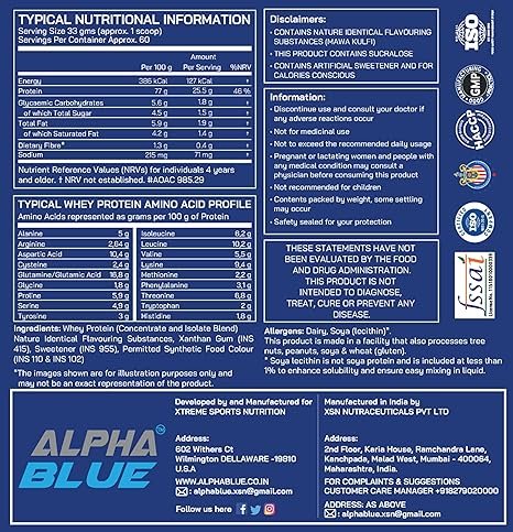 ALPHABLUE Epic Whey Protein with Glutamine and BCAAs | High Biological Value for Muscle Growth and Recovery | Easy Mixing and Consumption | Ideal for Athletes and Bodybuilders ALPHABLUE Epic Whey Protein with Glutamine and BCAAs | High Biological Value for Muscle Growth and Recovery | Easy Mixing and Consumption | Ideal for Athletes and Bodybuilders