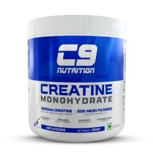 C9 Nutrition Pure Micronized Creatine Monohydrate | Increased Muscle Mass | Gluten-Free | GMP Certified | Heavy Metal Tested