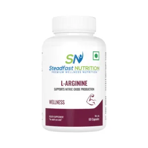 L- Arginine Supplement 500mg, 60 Capsules, Supports Nitric Oxide Production