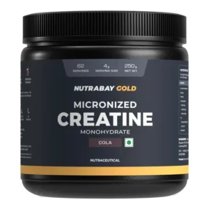 Nutrabay Gold Micronized Creatine Monohydrate - 120 gm (0.55 Lb), Cola